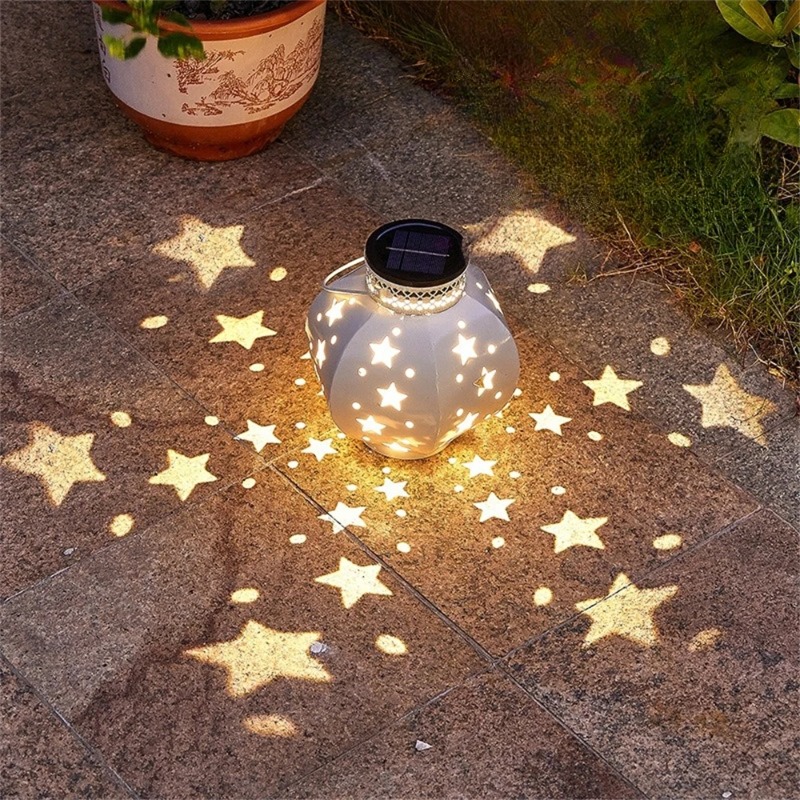 Outdoor Lighting Brands - Bahçe Yıldız Projektör Lambası Asılı Güneş