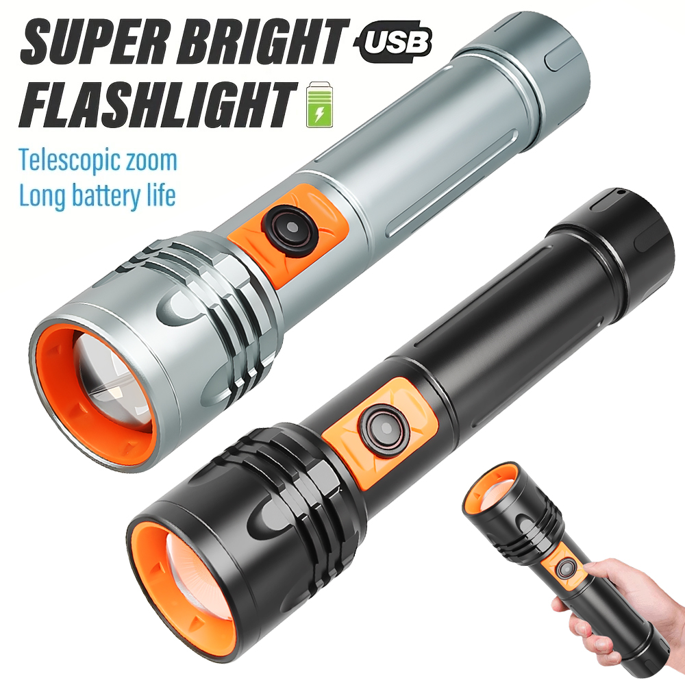 Outdoor Lighting Usb - Yüksek Güçlü LED El Feneri USB