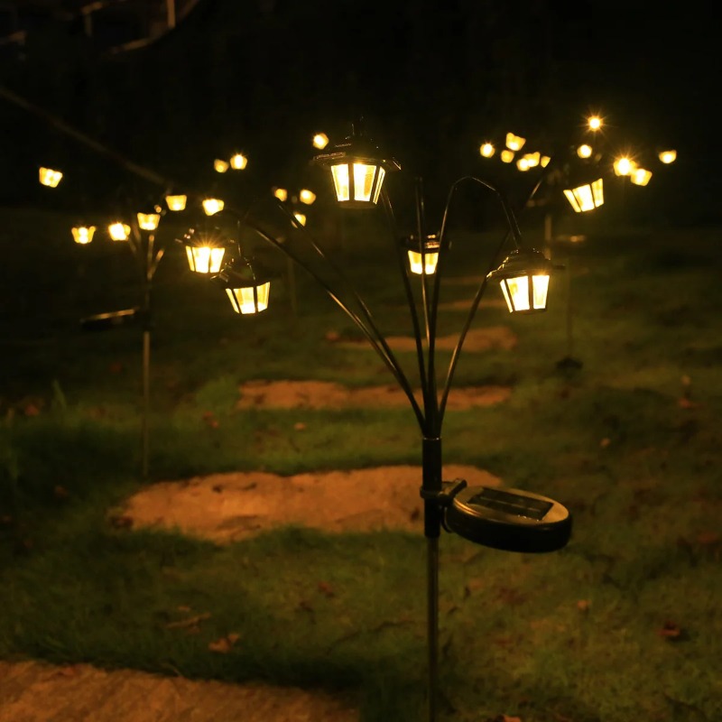 Outdoor Lighting Ground - Yeni Işık Sensörlü Solar Mini Saray