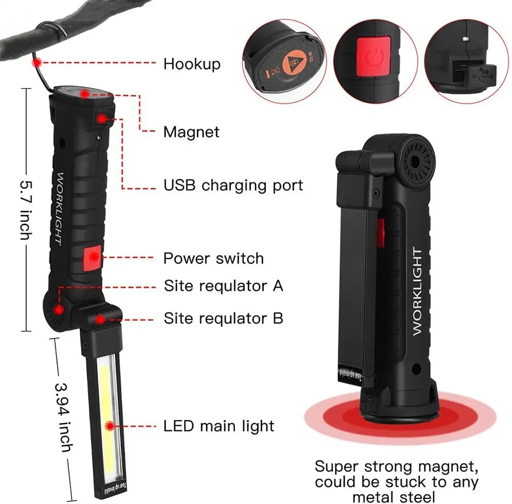 Taşınabilir COB LED El Feneri  - Outdoor Lighting Usb incelemesi ve fiyatı