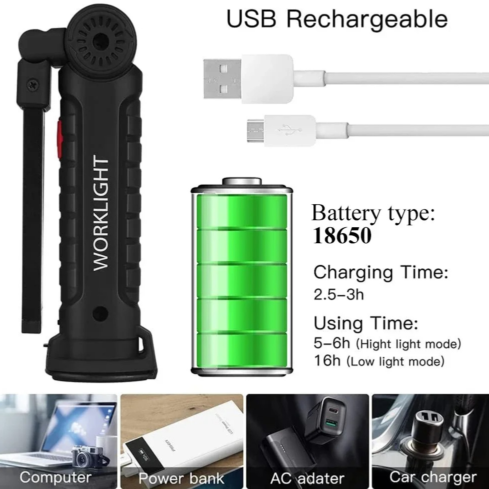 Taşınabilir COB LED El Feneri  - Outdoor Lighting Usb incelemesi ve fiyatı
