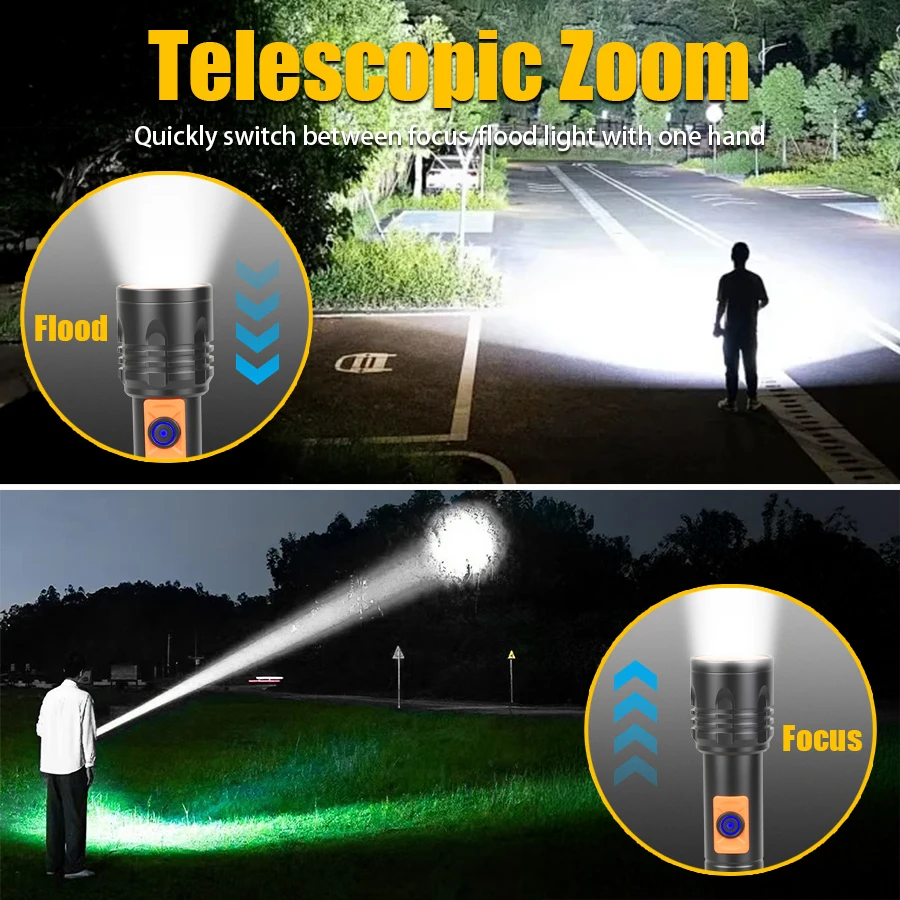 Yüksek Güçlü LED El Feneri USB - Outdoor Lighting Usb incelemesi ve fiyatı