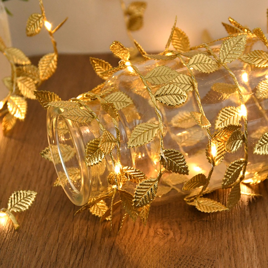 Altın Yaprak Rattan Bakır Tel  - Lighting Wedding Outdoor incelemesi ve fiyatı