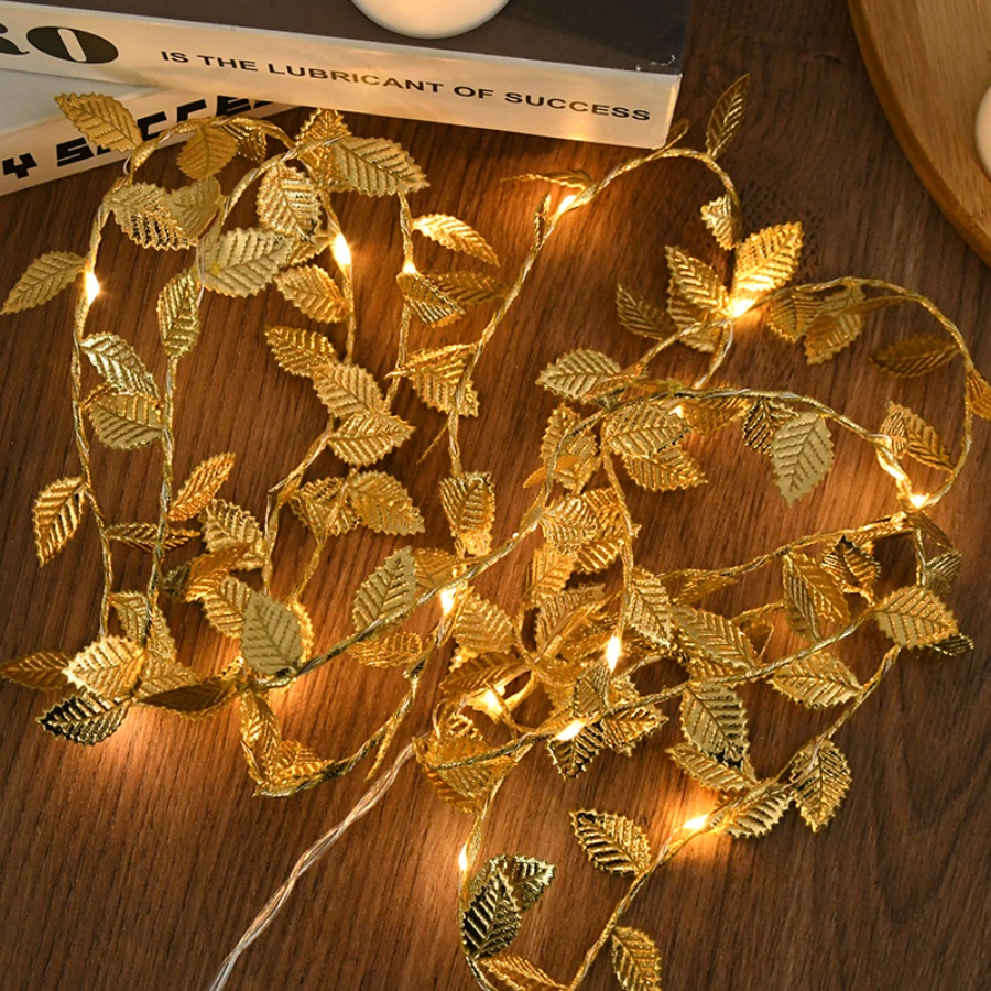 Altın Yaprak Rattan Bakır Tel  - Lighting Wedding Outdoor incelemesi ve fiyatı