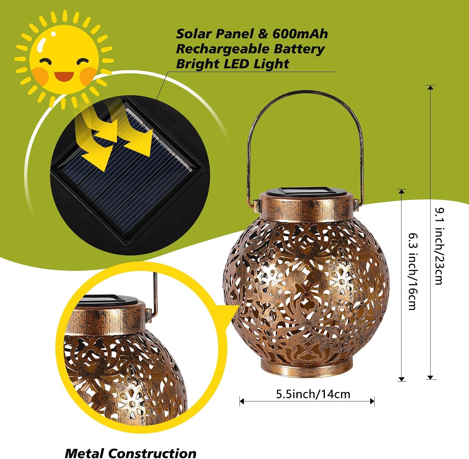 1-6 adet fas güneş fenerleri a - Outdoor Lighting Ground incelemesi ve fiyatı
