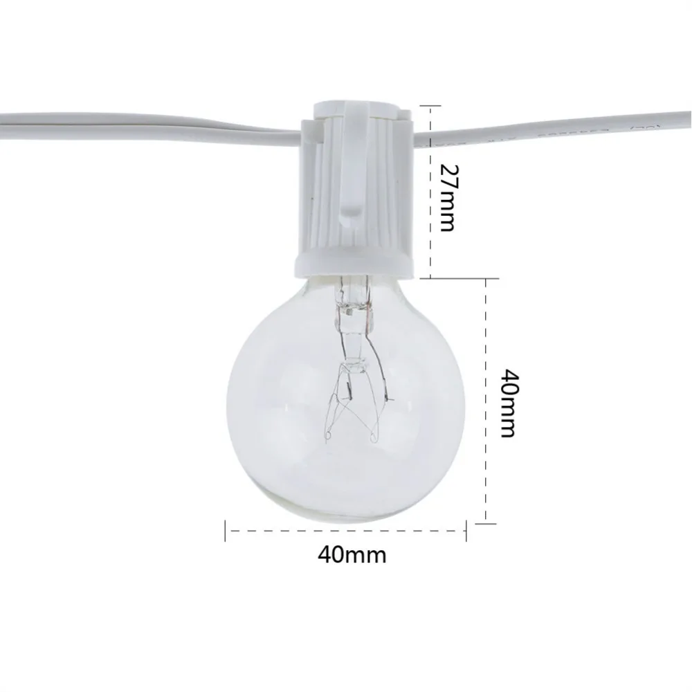 Vintage G40 Şeffaf Ampul Işık  - Lighting Wedding Outdoor incelemesi ve fiyatı